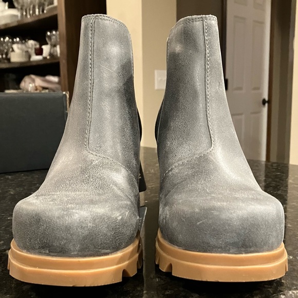 New Sorel Joan of Arctic Wedge III Chelsea Bootie, Waterproof Leather Ankle Boot - Picture 9 of 16